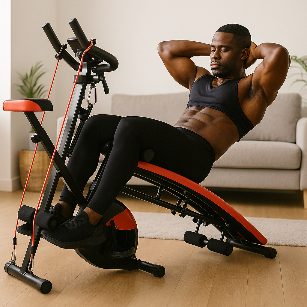 🔥 Appareil de Fitness Multifonctions – Abdos, Cardio et Musculation à la Maison