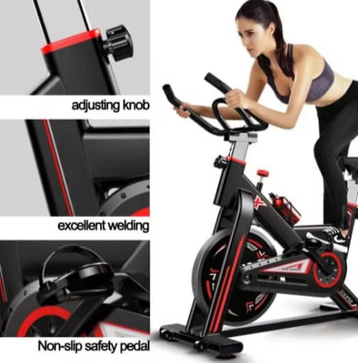 Vélo de Spinning Professionnel ISE – Résistance Réglable, Écran LCD & Confort Ajustable