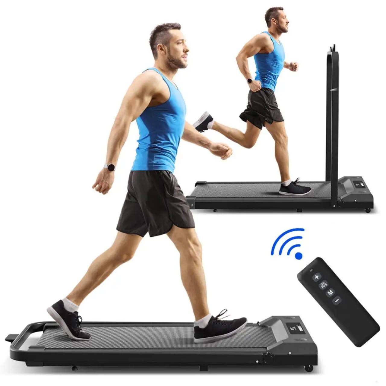 Tapis de Course Compact et Silencieux – Pliable, Sans Installation, Idéal pour Maison & Bureau