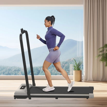 Tapis de Course Compact et Silencieux – Pliable, Sans Installation, Idéal pour Maison &amp; Bureau