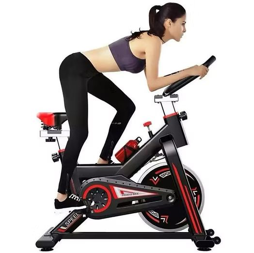 Vélo de Spinning Professionnel ISE – Résistance Réglable, Écran LCD & Confort Ajustable