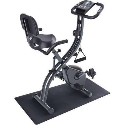 🏋️♂️ Vélo d’Appartement Pliable avec Élastiques & 16 Niveaux de Résistance